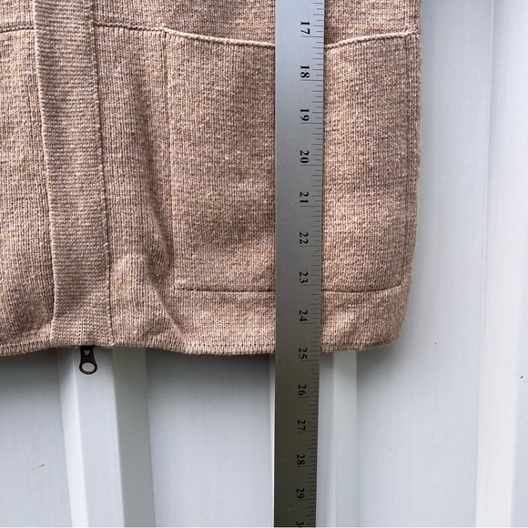 Brooks Brothers Wool Sweater Jacket Tan Womens Zip Up Medium M - Picture 12 of 14